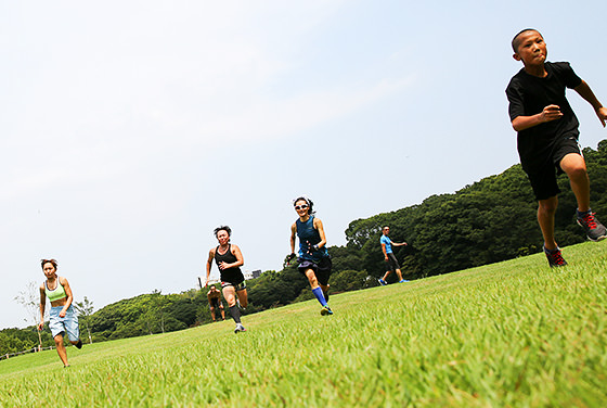 アウトドアでのトレーニングは免疫力や自律神経を向上させる。